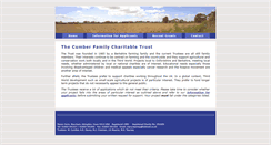 Desktop Screenshot of cumberfamilycharitabletrust.org.uk